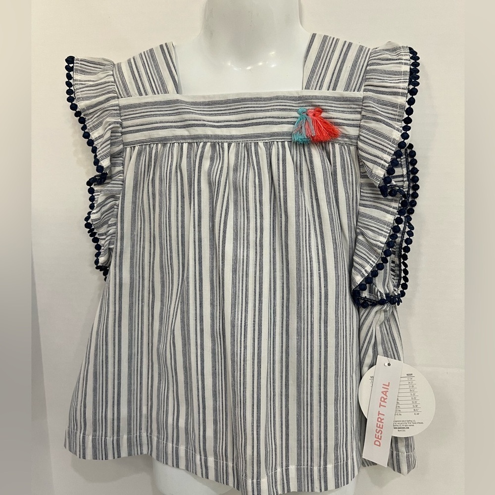 Koala Kids Striped Ruffle Top - Picture 2 of 7